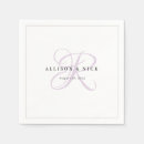 Search for lilac wedding napkins Minimalist