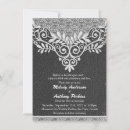 Search for leather and lace invitations Vintage