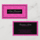 Search for black glitter business cards Pink