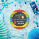 Search for beach waves paper plates Pool party