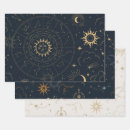 Search for celestial wrapping paper Moon and stars