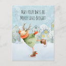 Search for red white blue christmas cards Watercolor illustration