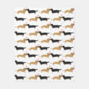 Search for dachshund fleece blankets Wiener dog