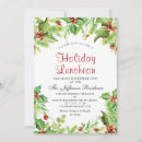 Search for luncheon christmas invitations Watercolor