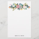 Search for monogram stationery paper Flowers