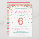 Search for 6 year old girl birthday invitations Sixth birthday party