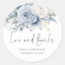 Search for dusty blue wedding stickers Botanical