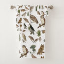 Search for owls bath towels Watercolor
