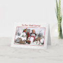 Search for mailman holiday cards Snowman