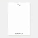 Search for business card post it notes Monogrammed