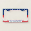 Search for patriotic license plate frames Stars and stripes