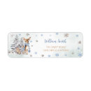 Search for snowflake return address labels Blue