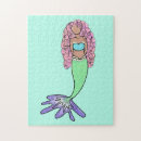 Search for fantasy mermaid puzzles Hair