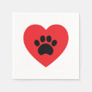 Search for paw print napkins Heart