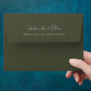Search for olive green wedding envelopes Basic