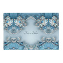 Search for silver on blue placemats Birthday