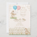 Search for bunny gender reveal invitations Easter baby shower