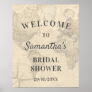 Search for vintage map posters bridal shower