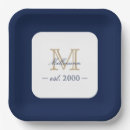 Search for monogram paper plates Gold