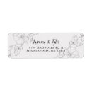 Search for magnolia return address labels White flowers