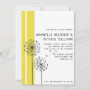 Search for dandelion wedding invitations Modern