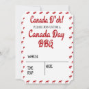 Search for canada invitations red and white
