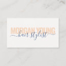 Search for peach business cards Hair stylist