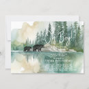 Search for wilderness baby shower invitations Watercolor