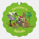 Search for kangaroo ornaments Santa