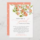 Search for peach thank you cards Garden fruit