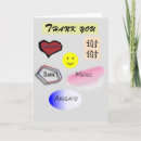 Search for in multiple languages thank you cards German