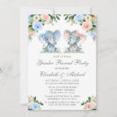 Search for elephant gender reveal invitations Boy or girl