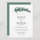 Search for succulent wedding invitations Green eucalyptus foliage