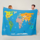 Search for world map blankets History