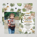 Search for dinosaur photo birthday invitations For kids