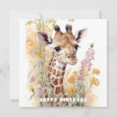 Search for giraffe birthday cards Watercolor