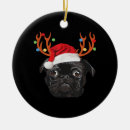 Search for black pug ornaments Puppy