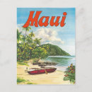 Search for vintage beach postcards Maui