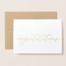 Search for congratulations cards Gold foil