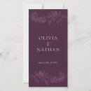 Search for burgundy wedding programs Ceremony