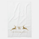 Search for monogram kitchen towels Gold