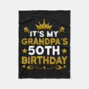 Search for 50th birthday blankets Years old
