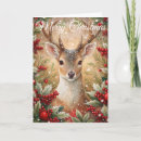 Search for deer christmas cards Berries