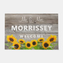 Search for sunflower doormats Newly weds