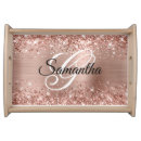 Search for rose gold serving trays Foil