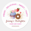 Search for cake business stickers Pink