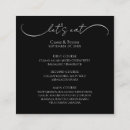 Search for menu enclosure cards Calligraphy