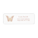 Search for butterfly return address labels Elegant