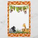 Search for safari stationery paper Wild animals