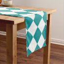 Search for teal table runners Checkered